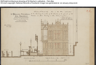 South Side Elevation of St Machar's Cathedral Organ 1891