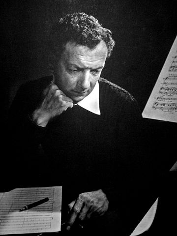 Karsch photograph of Benjamin Britten in the 1950s