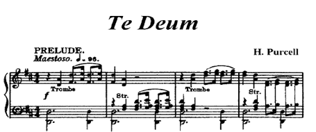Opening of Purcell Te Deum